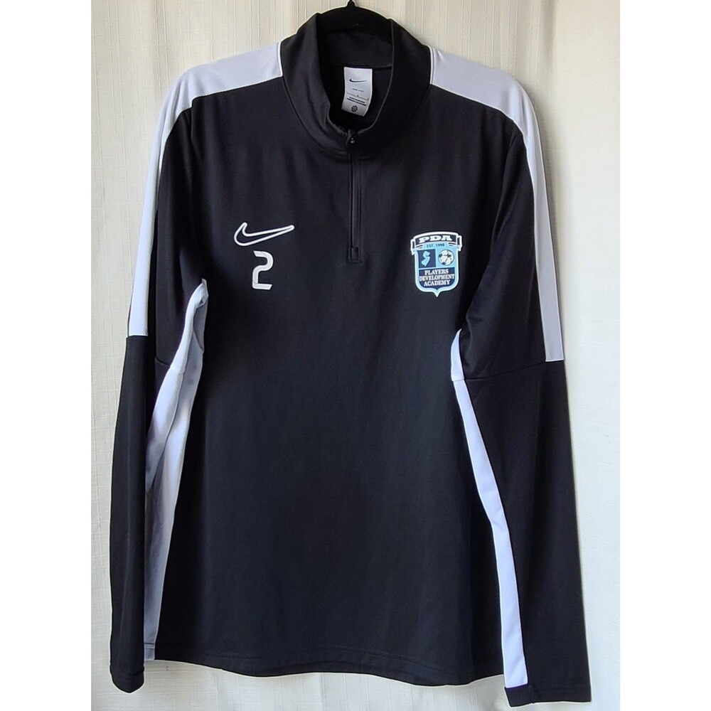 Nike Dri-FIT PDA Players Development Academy 1/4 Zip Pullover Black LG Soccer